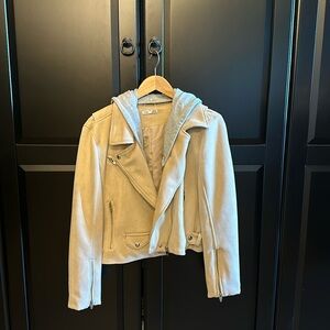 Dex faux suede moto jacket